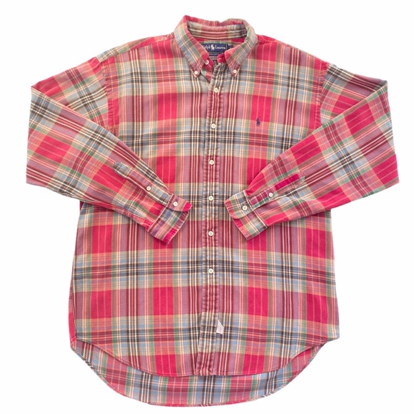 Polo Ralph Lauren Plaid Cotton Twill Shirt SZ L - Picture 3 of 8